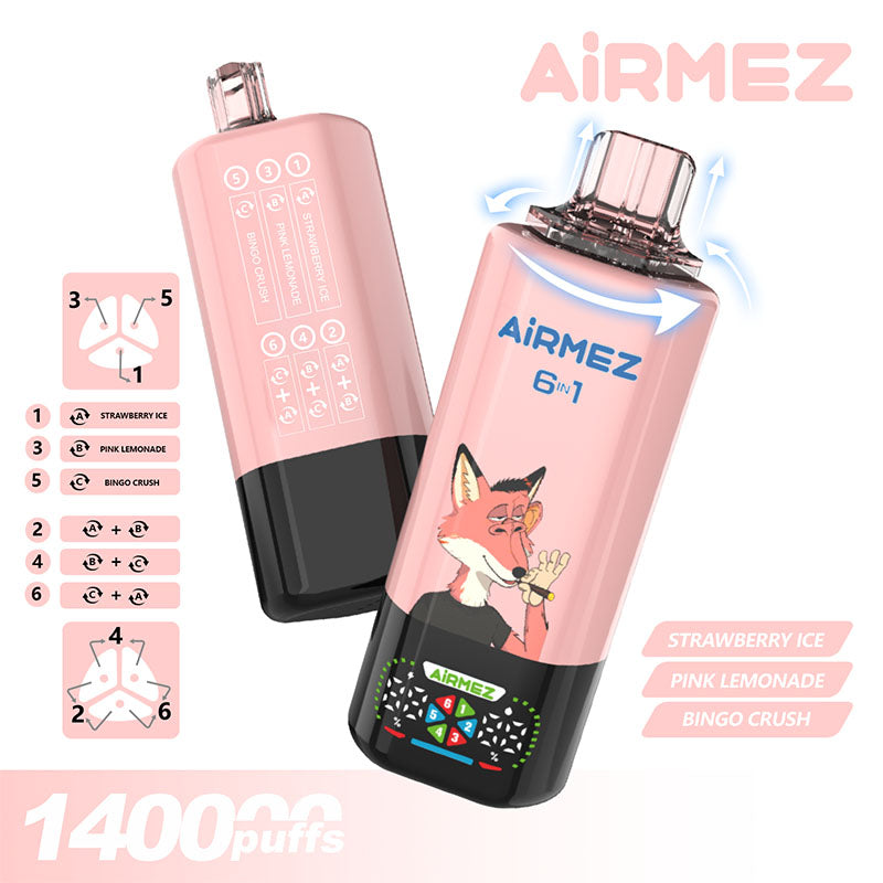 Airmez 140000 Puffs 6 Flavors Disposable Vape