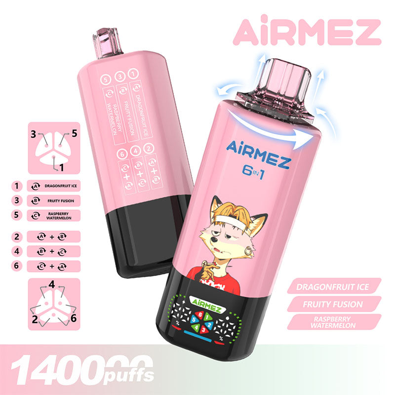 Airmez 140000 Puffs 6 Flavors Disposable Vape