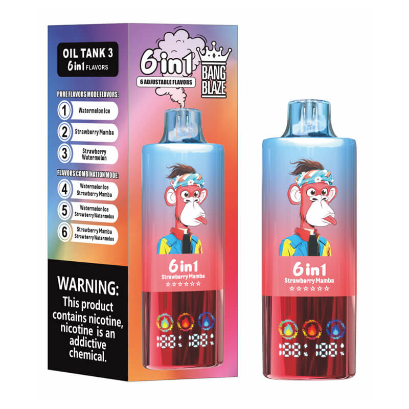 Bang Blaze 100000 Puffs 6in1 Disposable Vape 100K E-cigarettes - Vapepenkit Bang Blaze 100000 Puffs 6in1 Disposable Vape 100K E-cigarettes - Vapepenkit