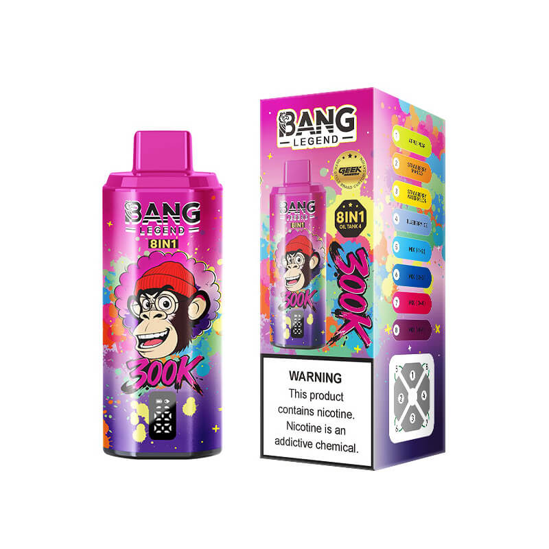 Bang Legend 300000 Puffs 8in1 Disposable Vape 300K E-cigarettes