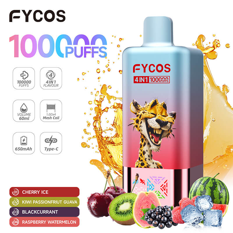 FYCOS 100000 Puffs 4 Flavors Disposable Vape
