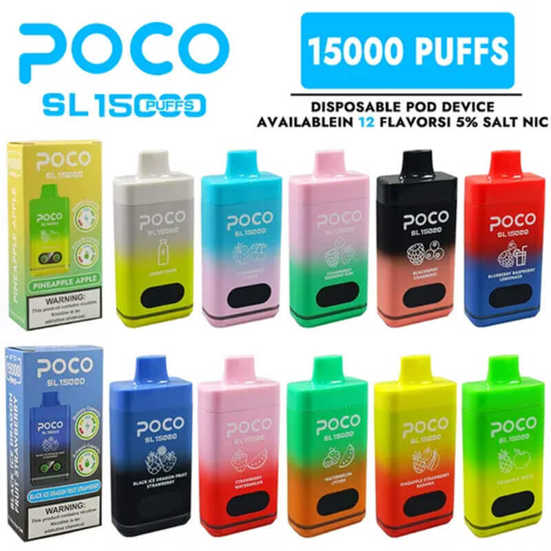 POCO SL15000 Disposable Vape 15K E-cigarettes - Vapepenkit POCO SL15000 Disposable Vape 15K E-cigarettes - Vapepenkit