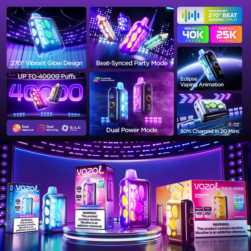 VOZOL Rave 40000 Puffs Disposable Vape
