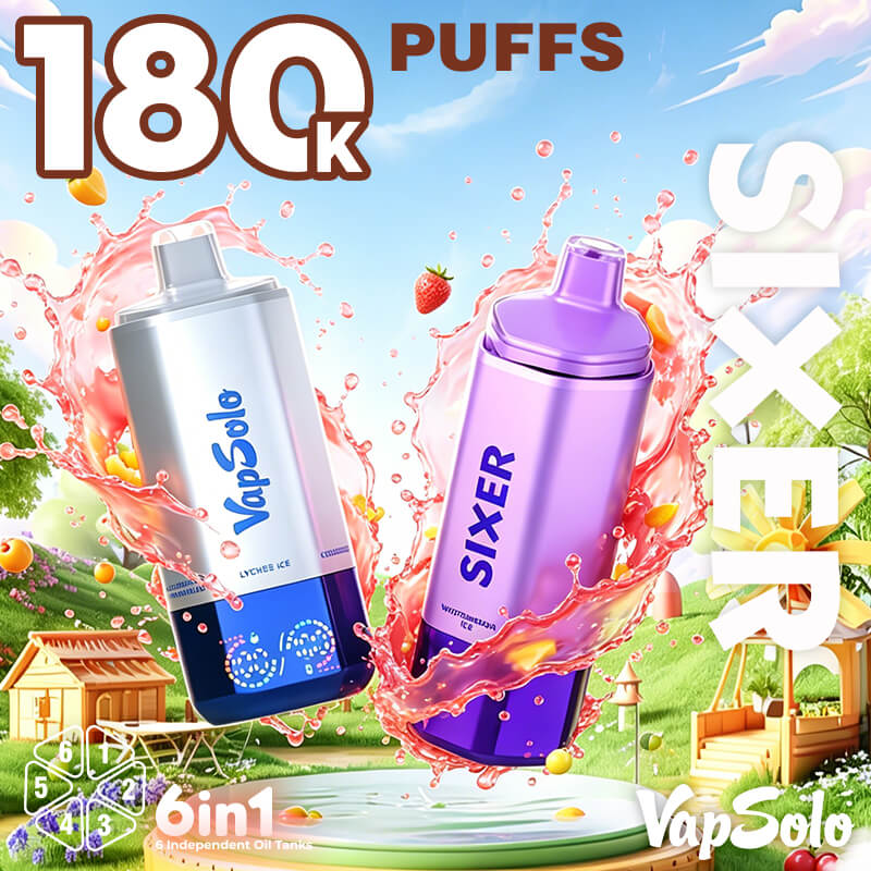 Vapsolo Sixer 180000 Puffs 6in1 Disposable Vape