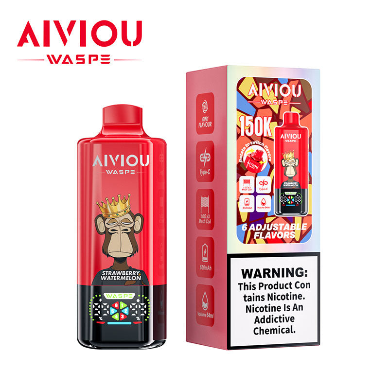 Waspe Aiviou 150000 Puffs 6 Flavors Disposable Vape