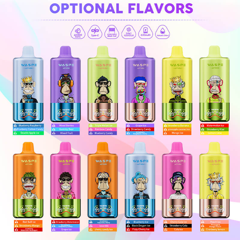 WASPE 60000 Puffs Triple Flavors Disposable Vape