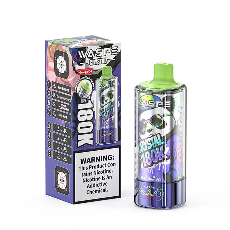 Waspe Crystal 180000 Puffs 8in1 Disposable Vape
