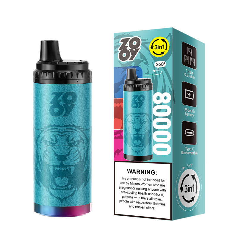 Zooy King 80000 Puffs 3 Flavors Disposable Vape