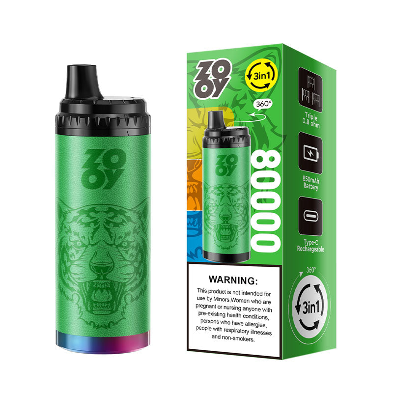 Zooy King 80000 Puffs 3 Flavors Disposable Vape