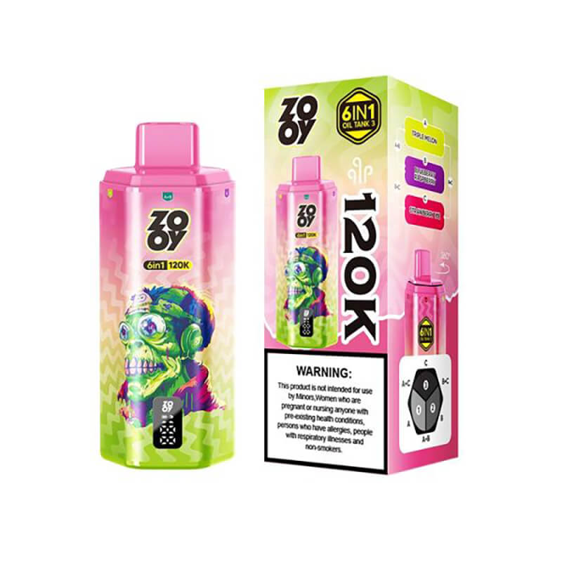 Zooy 120000 Puffs 6 Flavors Disposable Vape