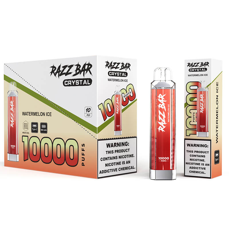 Razz Bar Crystal 10000 Puffs Disposable Vape