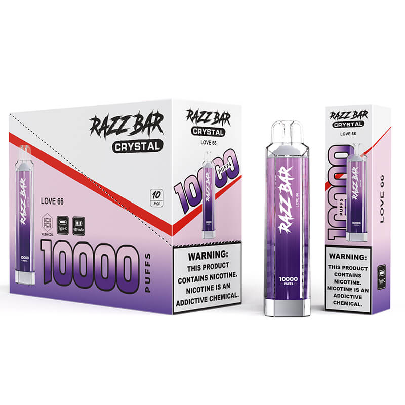 Razz Bar Crystal 10000 Puffs Disposable Vape