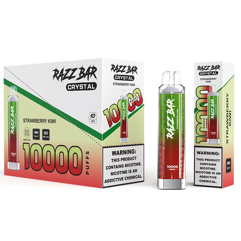 Razz Bar Crystal 10000 Puffs Disposable Vape