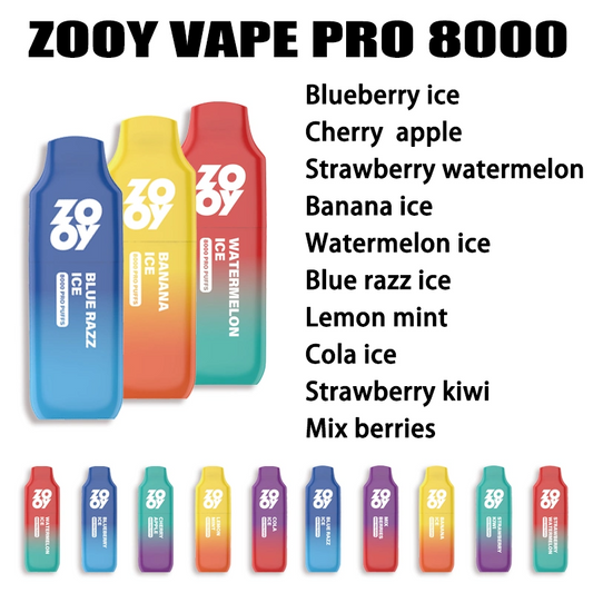 ZOOY Vape Pro 8000 Disposable Vape