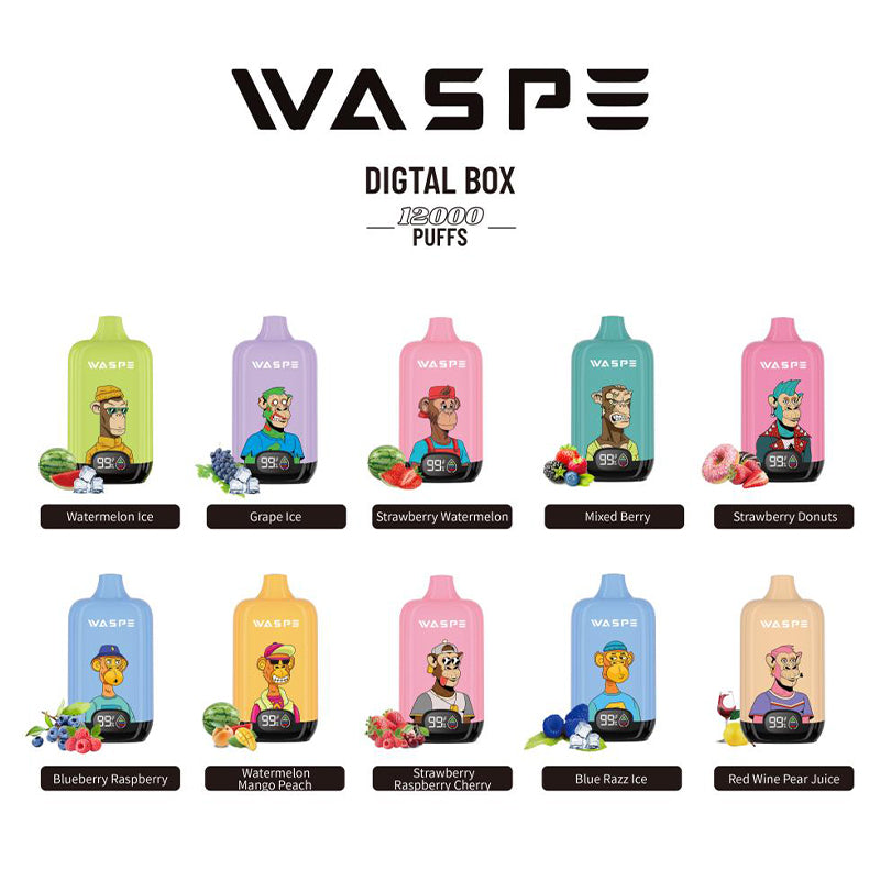 WASPE 12000 Puffs Digital Box Disposable Vape