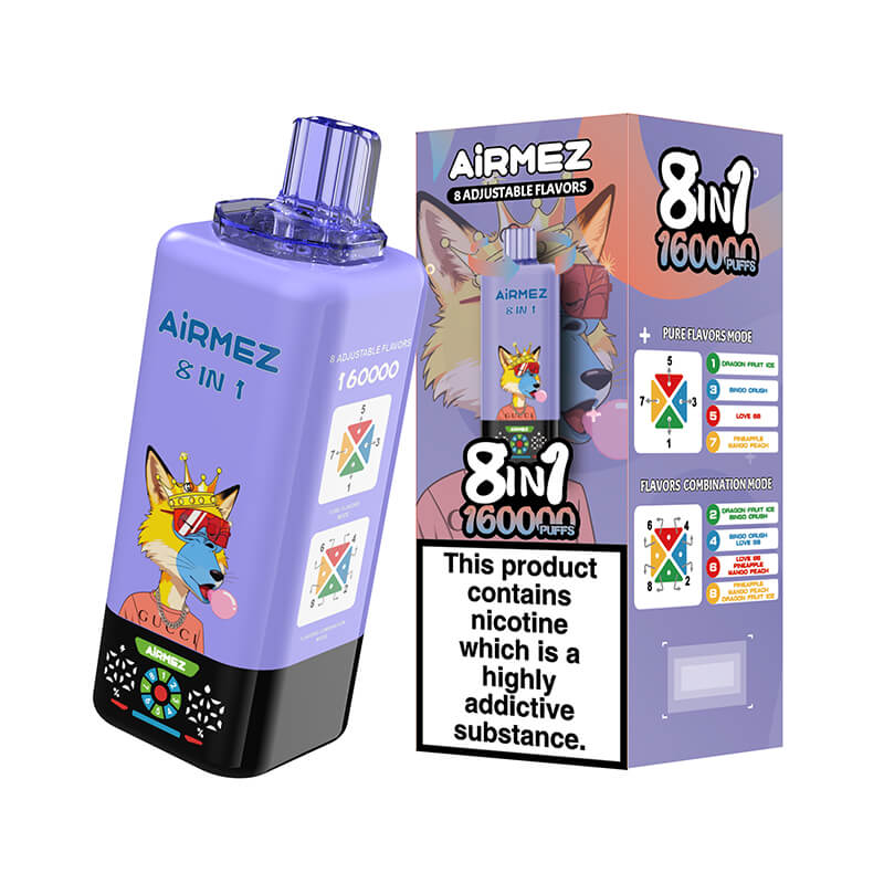 Airmez 160000 Puffs 8 Flavors Disposable Vape