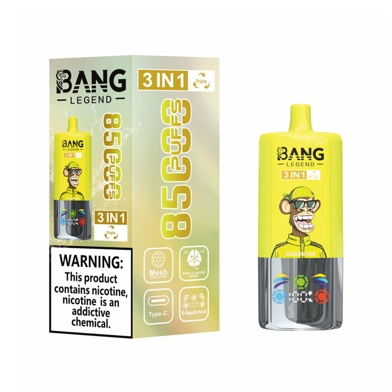 Bang Bar Vape Bang Legend 85000 Puffs 3in1 Disposable Vape 85K E-cigarettes Bang Bar Vape Bang Legend 85000 Puffs 3in1 Disposable Vape 85K E-cigarettes