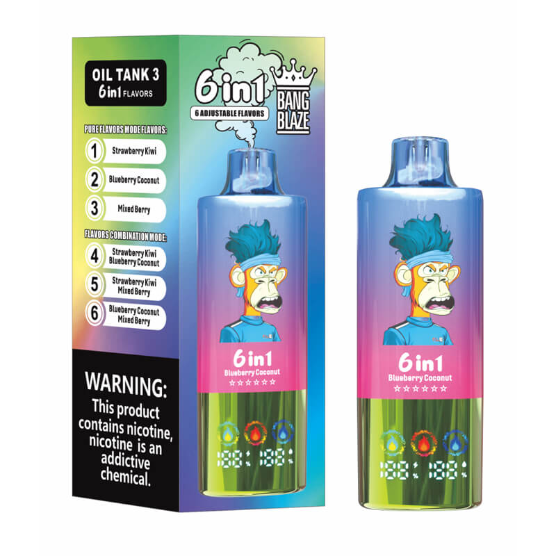 Bang Blaze 100000 Puffs 6in1 Disposable Vape 100K E-cigarettes - Vapepenkit Bang Blaze 100000 Puffs 6in1 Disposable Vape 100K E-cigarettes - Vapepenkit