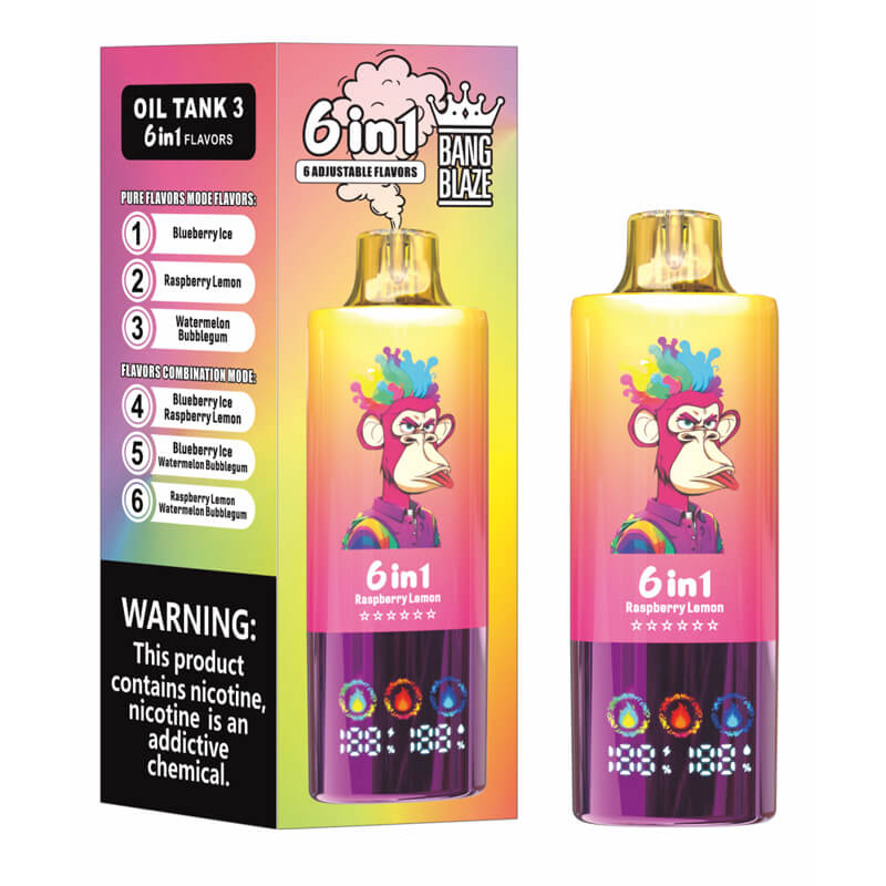 Bang Blaze 100000 Puffs 6in1 Disposable Vape 100K E-cigarettes - Vapepenkit Bang Blaze 100000 Puffs 6in1 Disposable Vape 100K E-cigarettes - Vapepenkit