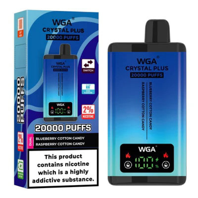 WGA Crystal Plus 20000 Puffs Dual Flavors Disposable Vape