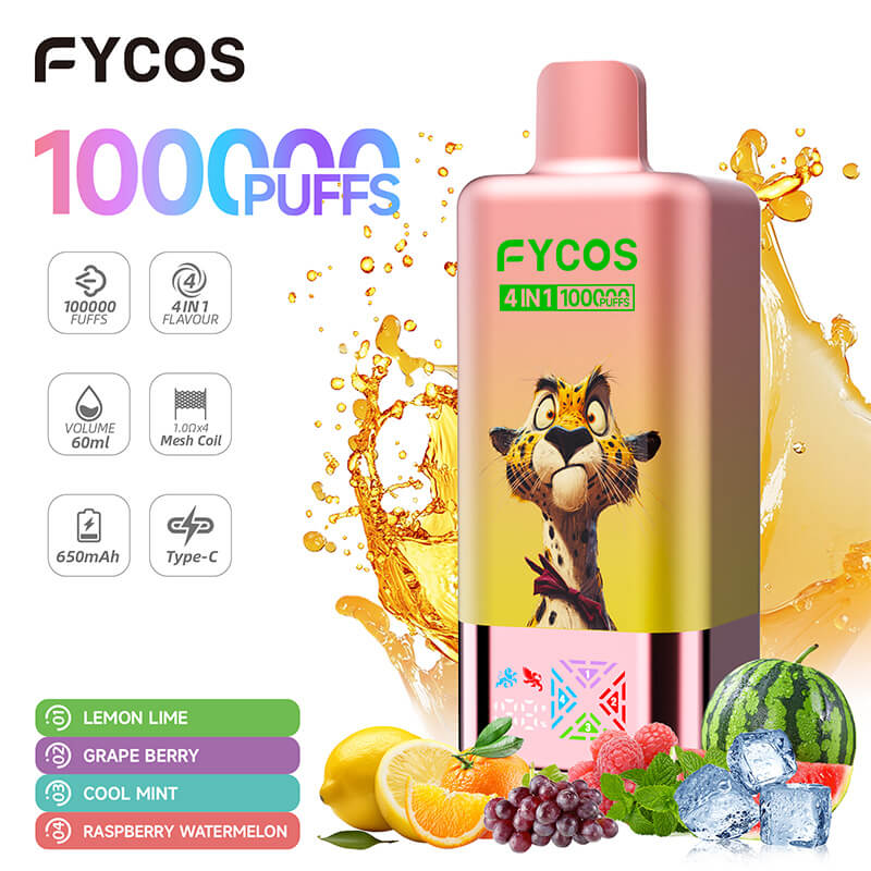 FYCOS 100000 Puffs 4 Flavors Disposable Vape