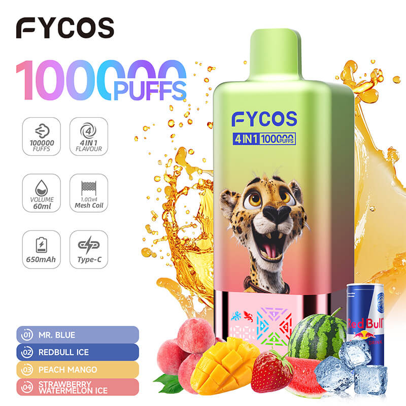 FYCOS 100000 Puffs 4 Flavors Disposable Vape