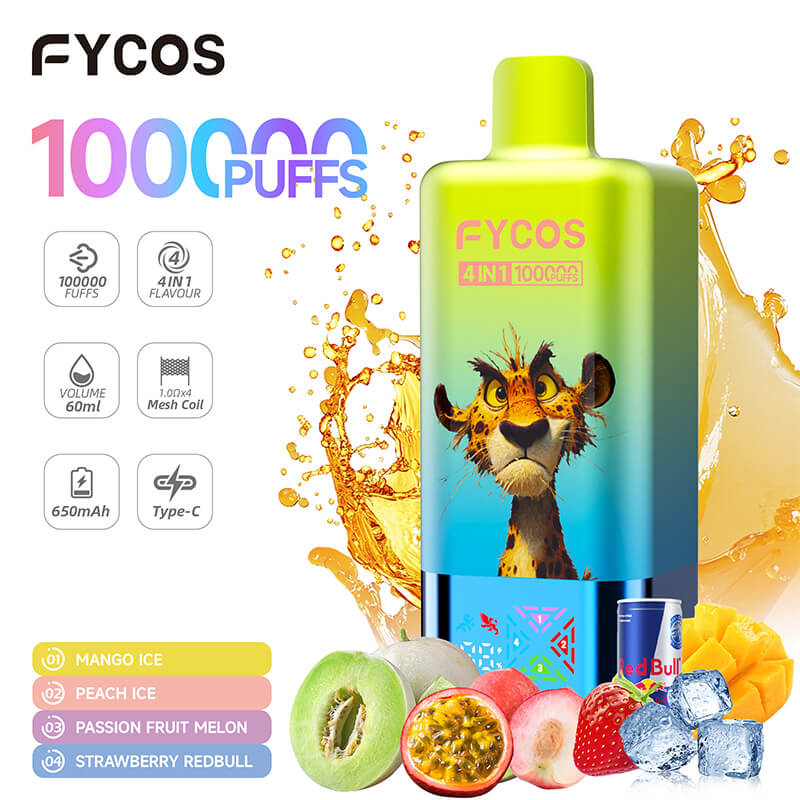 FYCOS 100000 Puffs 4 Flavors Disposable Vape