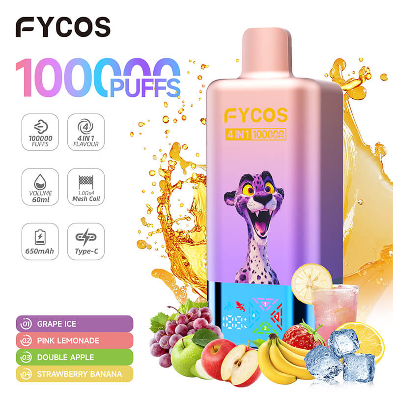 FYCOS 100000 Puffs 4 Flavors Disposable Vape