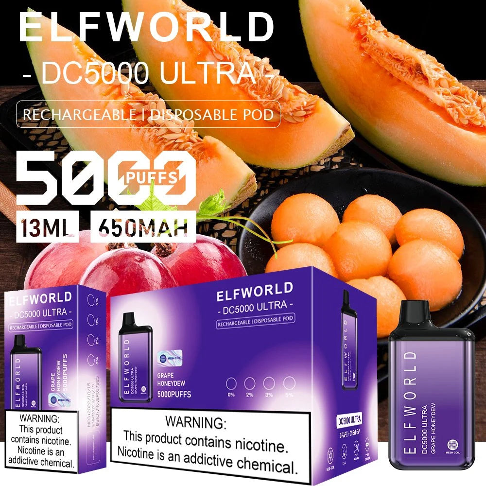 ELFWORLD DC 5000 ULTRA Disposable Vape