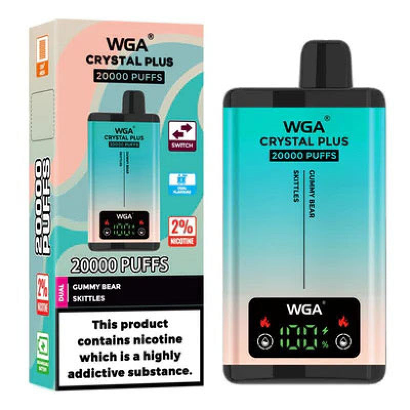 WGA Crystal Plus 20000 Puffs Dual Flavors Disposable Vape