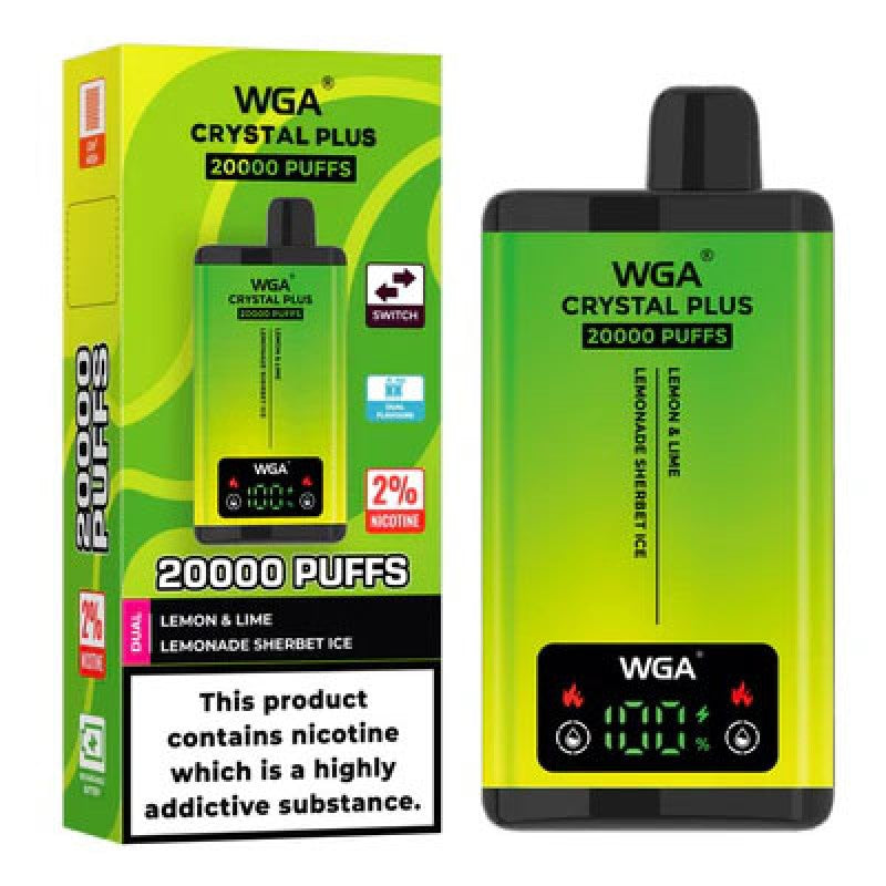 WGA Crystal Plus 20000 Puffs Dual Flavors Disposable Vape