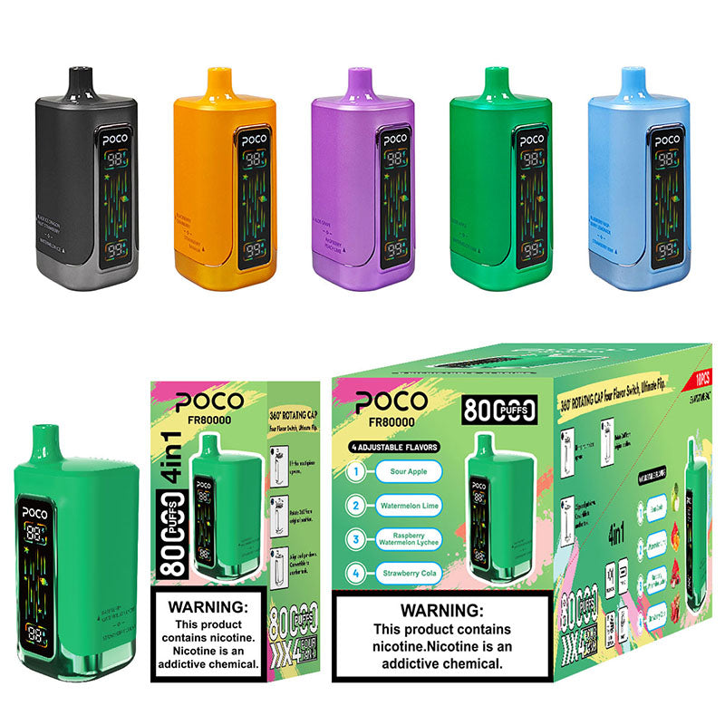 POCO FR 80000 Puffs 4 Flavors Disposable Vape