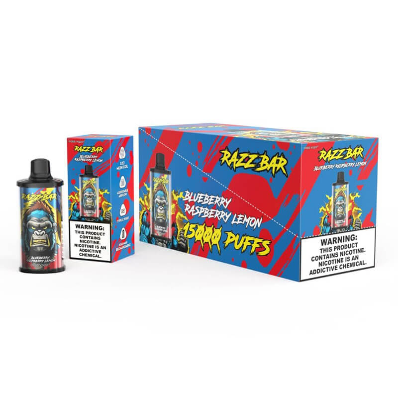 Razz Bar 15000 Disposable Vape 2%5% Nicotine 650mAh 15K Puffs Vaping