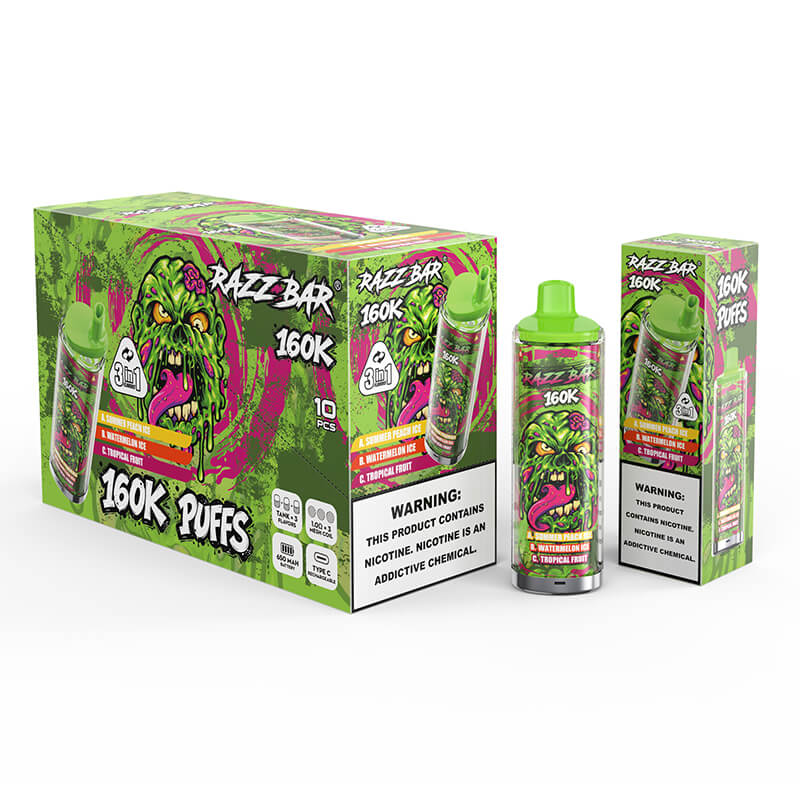 Razz Bar 160000 Puffs 3in1 Disposable Vape