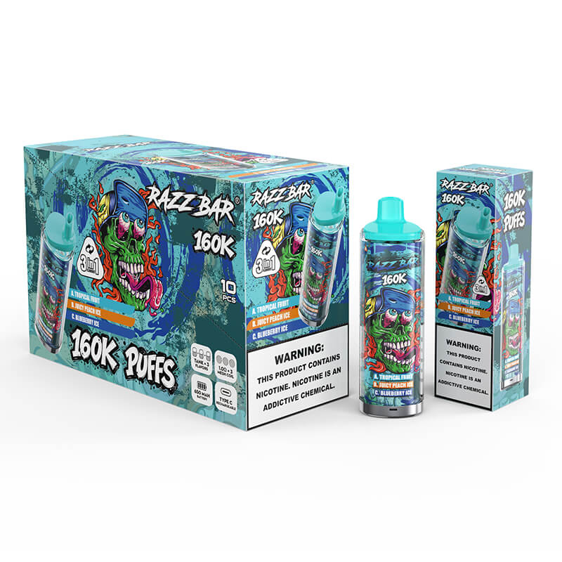 Razz Bar 160000 Puffs 3in1 Disposable Vape