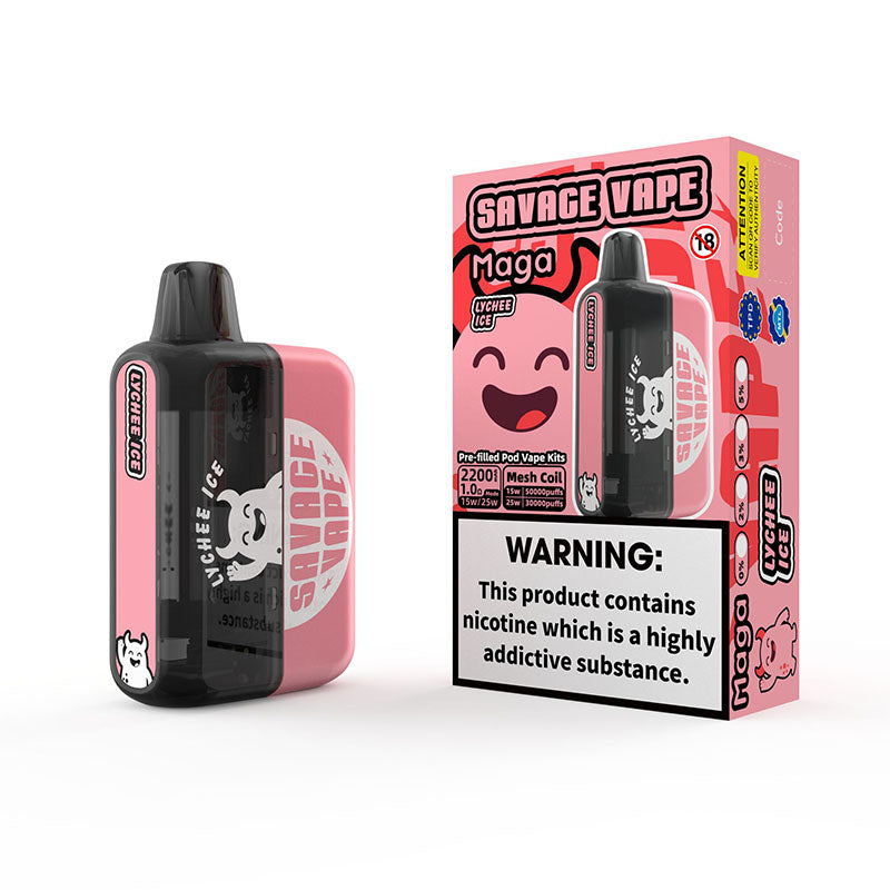 Savage Maga 50000 Puffs Disposable Vape 50K E-cigarettes Vapepenkit Savage Maga 50000 Puffs Disposable Vape 50K E-cigarettes Vapepenkit