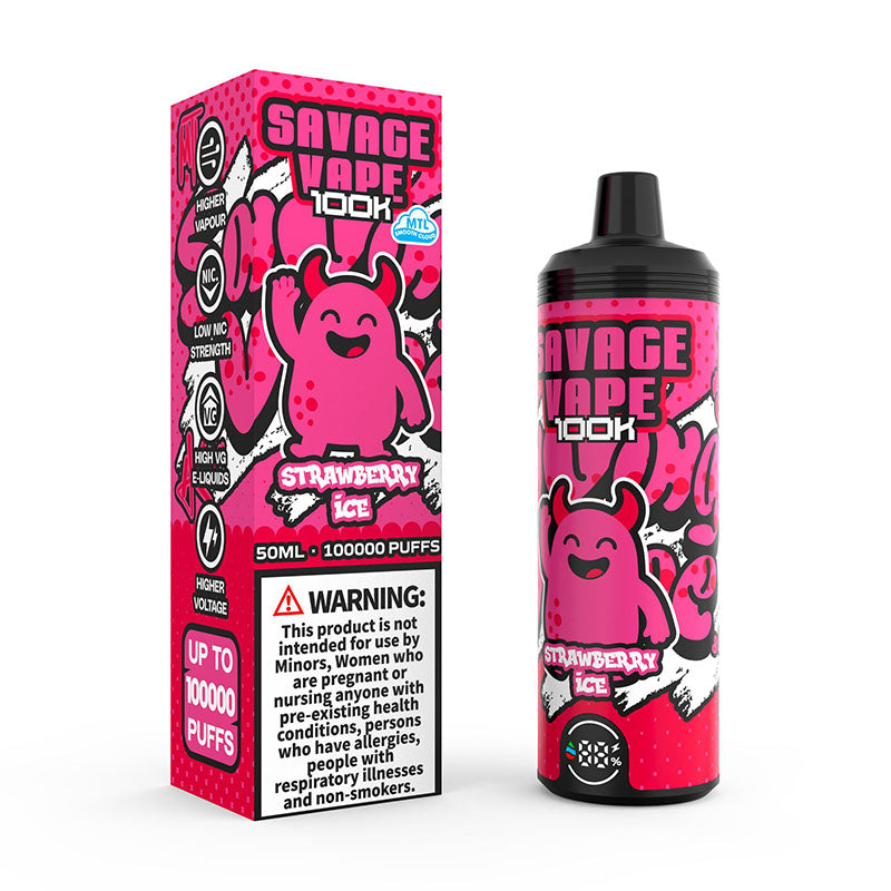Savage 100000 Puffs Disposable Vape 100K MTL E-cigarettes - Vapepenkit Savage 100000 Puffs Disposable Vape 100K MTL E-cigarettes - Vapepenkit