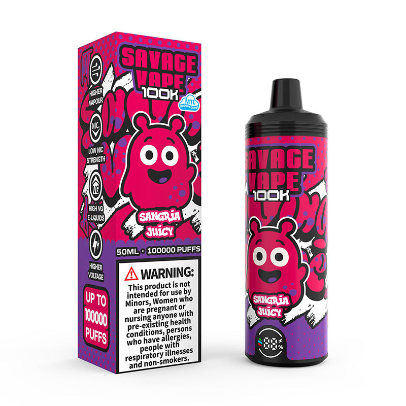 Savage 100000 Puffs Disposable Vape 100K MTL E-cigarettes - Vapepenkit Savage 100000 Puffs Disposable Vape 100K MTL E-cigarettes - Vapepenkit