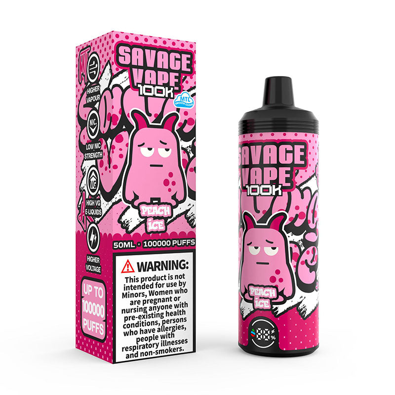100 000 puff disposable vape Savage 100000 Puffs Disposable Vape 100K MTL E-cigarettes