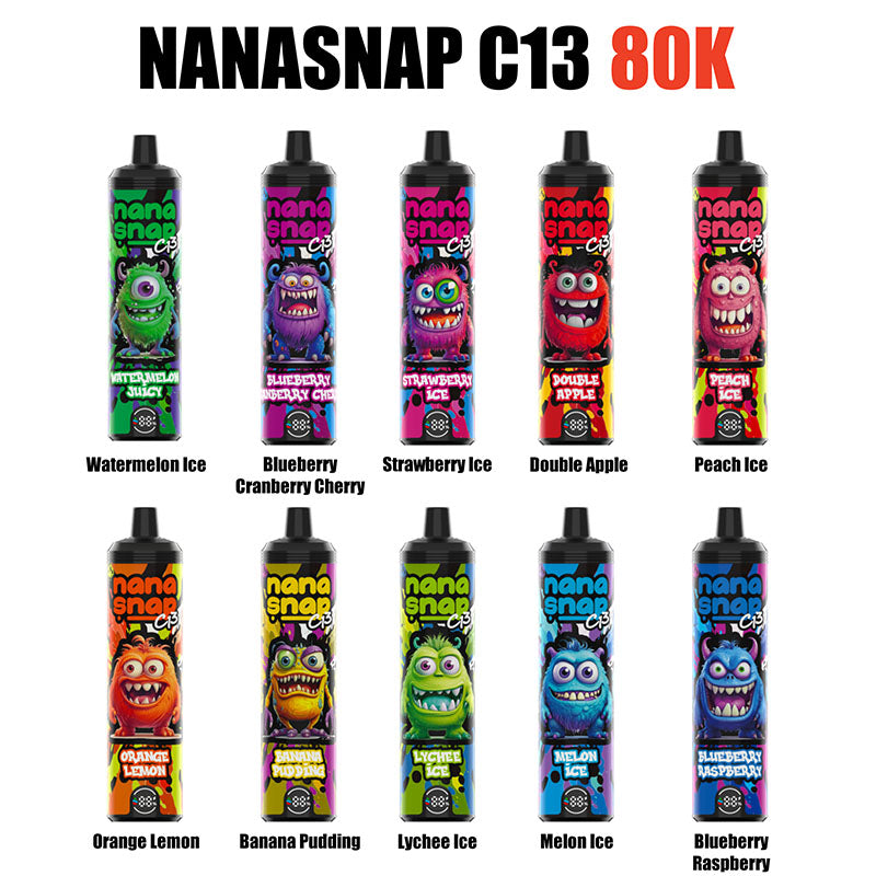 Savage Nanasnap C13 80000 Puffs Shisha Disposable Vape 80K E-cigarettes Savage Nanasnap C13 80000 Puffs Shisha Disposable Vape 80K E-cigarettes