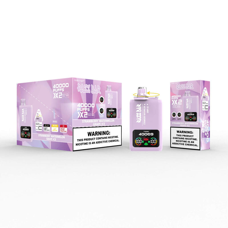 Razz Bar 40000 Puffs 2in1 Disposable Vape 40K E-cigarettes - Vapepenkit Razz Bar 40000 Puffs 2in1 Disposable Vape 40K E-cigarettes - Vapepenkit