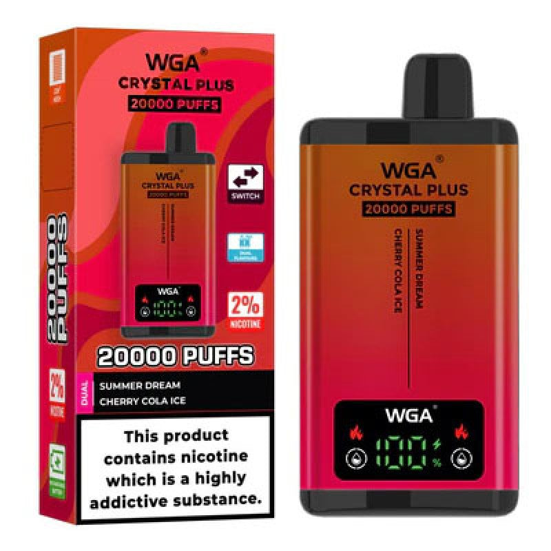 WGA Crystal Plus 20000 Puffs Dual Flavors Disposable Vape