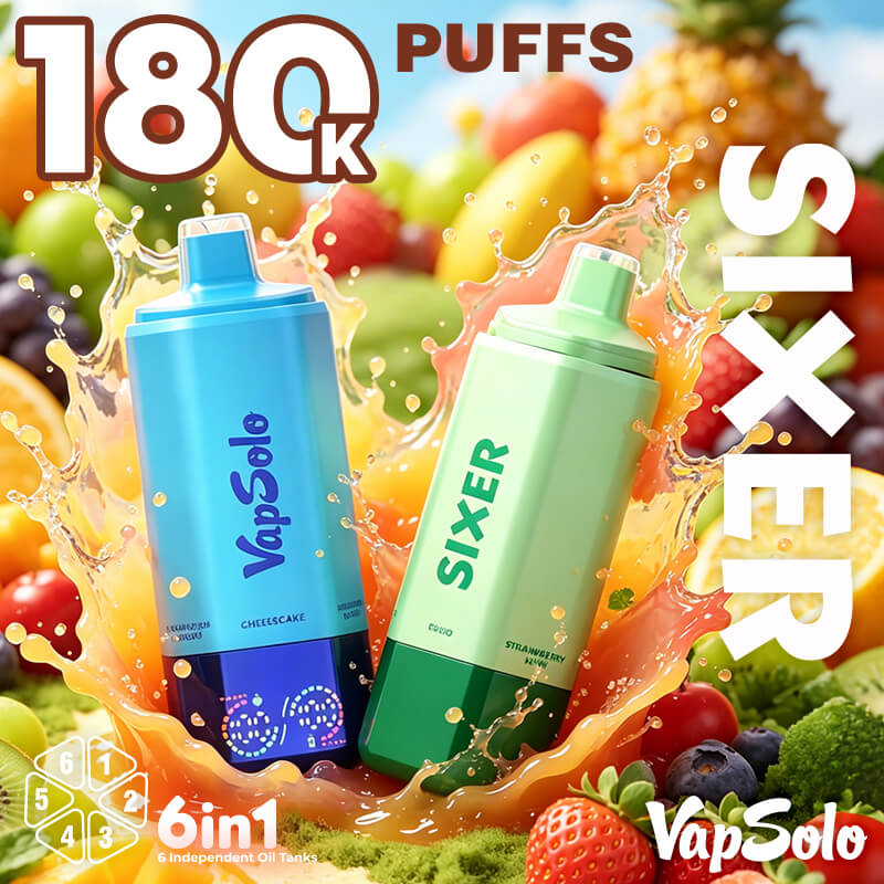 Vapsolo Sixer 180000 Puffs 6in1 Disposable Vape