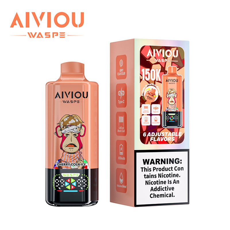 Waspe Aiviou 150000 Puffs 6 Flavors Disposable Vape