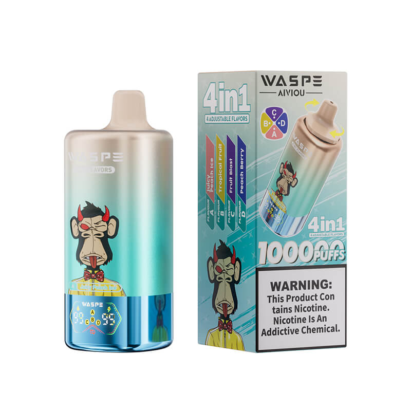 WASPE 100000 4in1 Flavors Disposable Vape 100K E cigarettes Vaping waspe-100000-4in1-flavors-disposable-vape-100k-e-cigarettes-vaping