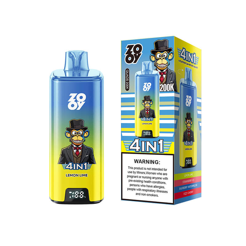 ZOOY Quads 200000 Puffs 4in1 Disposable Vape 200K E-cigarettes