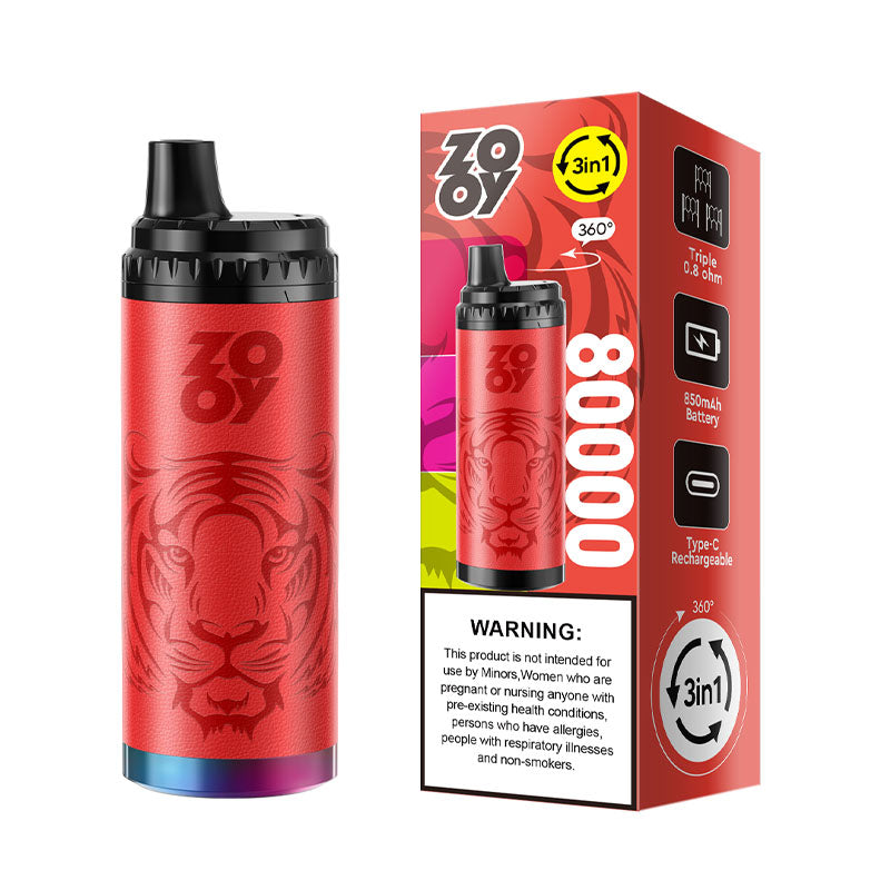 Zooy King 80000 Puffs 3 Flavors Disposable Vape