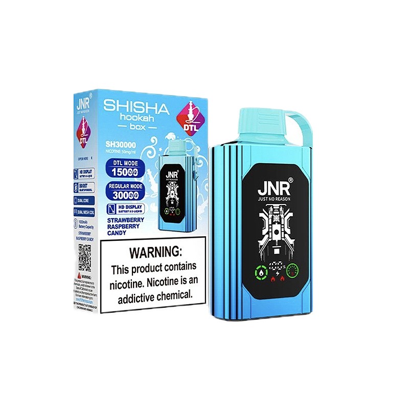 JNR Shisha Hookah Box 30000 Puffs Disposable Vape